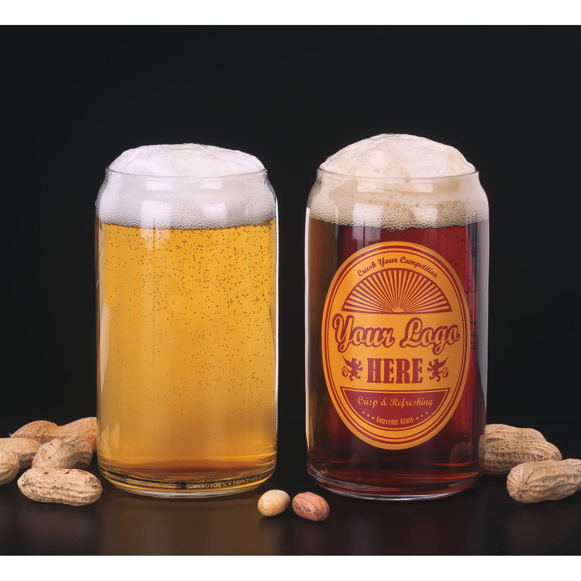Libbey 209 16 Oz. Beer Can Glass - 24 / CS - Imagen 2 de 3