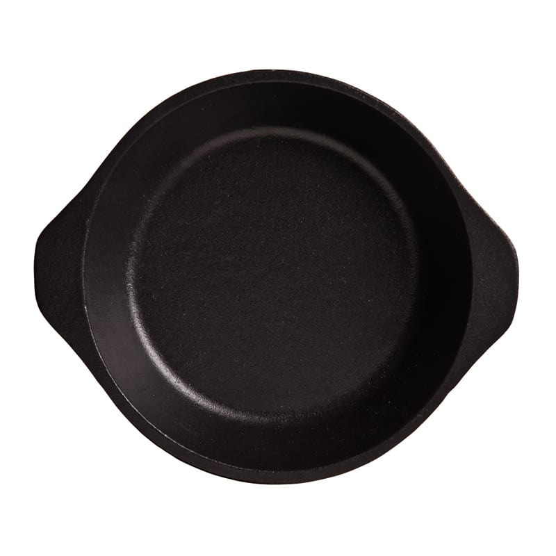World Tableware CIS-17 Cast Iron 7.5" Pie Plate with Handles