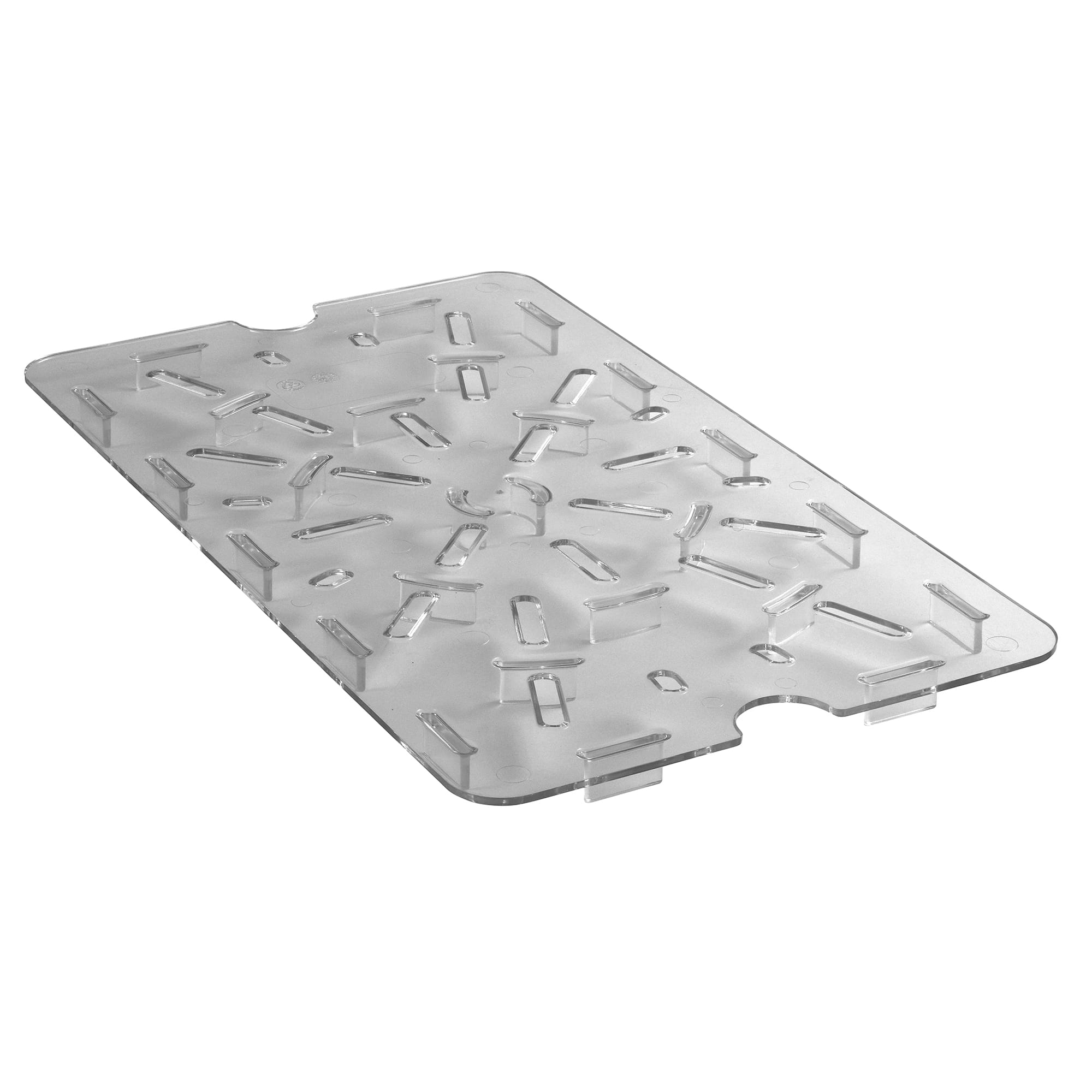 Cambro 1826DSCW135 Camwear Clear 18" x 26" Food Box Drain Shelf