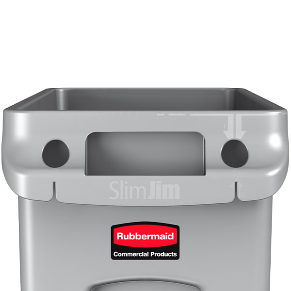 Rubbermaid Commercial FG354060GRAY Slim Jim® Utility Container 22