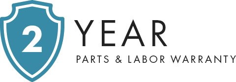 2 Year Parts & Labor Warranty