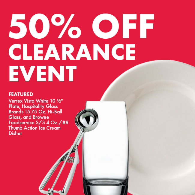 Save an extra 50% on Clearance Items