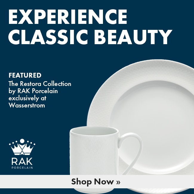 Shop the Wasserstrom Exclusive Restora Collection by RAK Porcelain