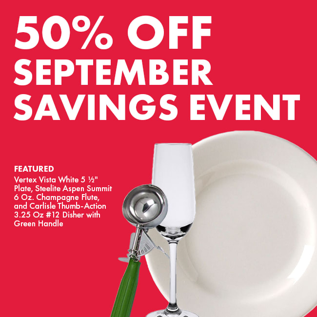 Save an extra 50% on Clearance Items during our September Savings Event