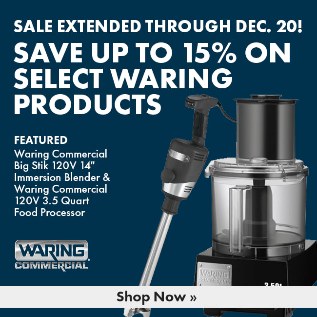 Save up to 15% on Select Waring Products