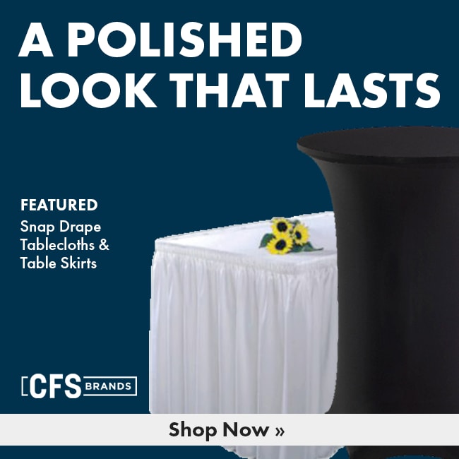 Shop Snap Drape Tablecloths & Table Skirts