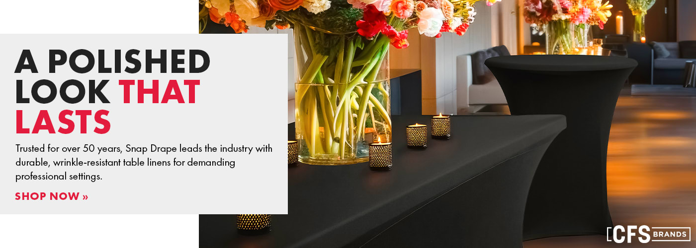 Shop Snap Drape Tablecloths & Table Skirts