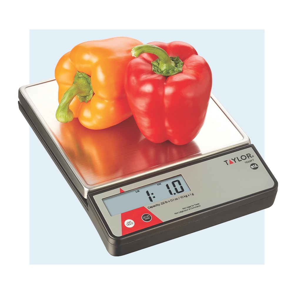 Taylor® Precision Products TE22FT 22 Lb. Digital Portion Scale