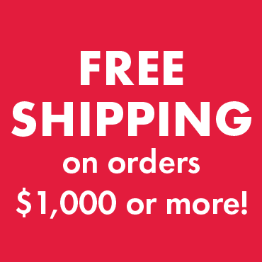 Free Shipping on orders over $1000