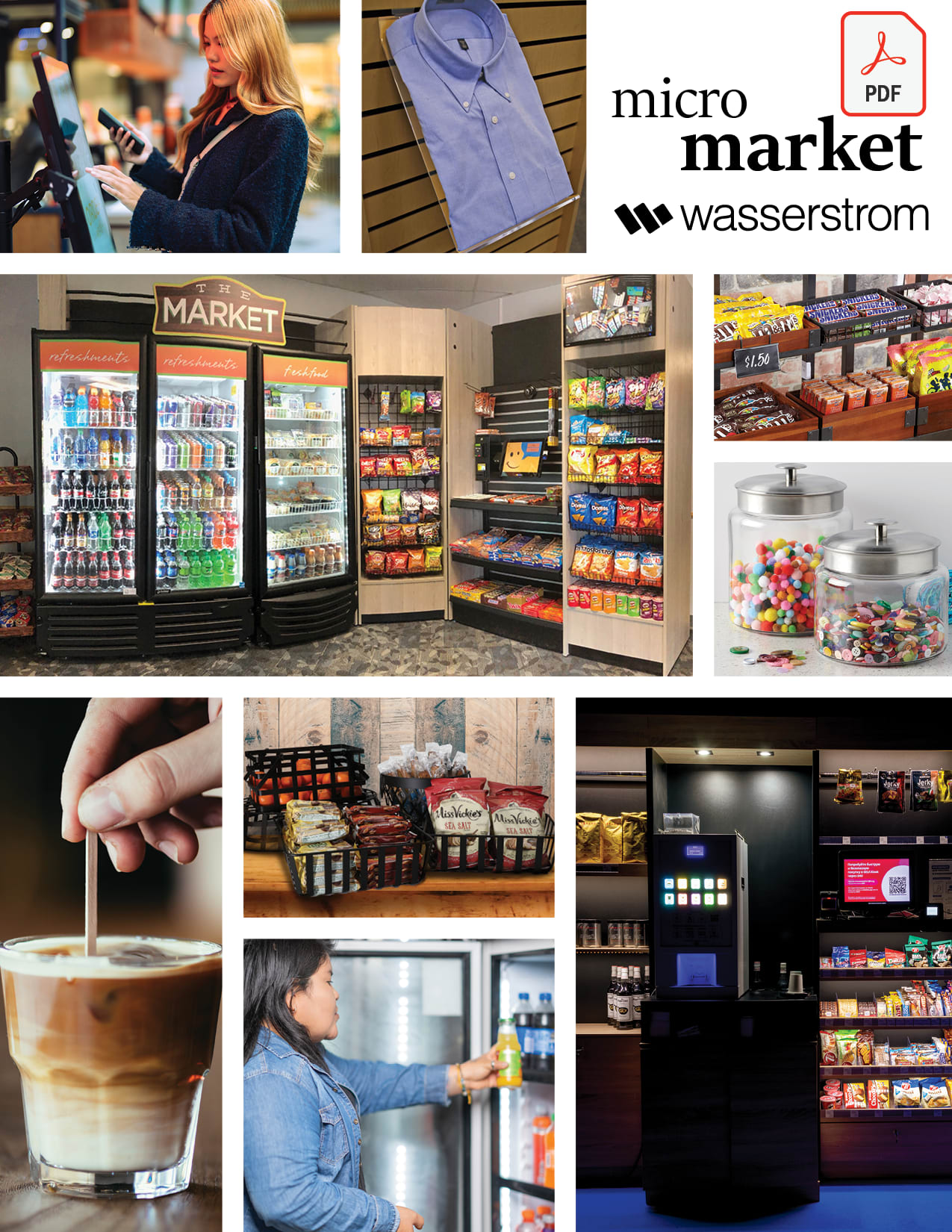 vending machines paired next to each other to convey a micro market