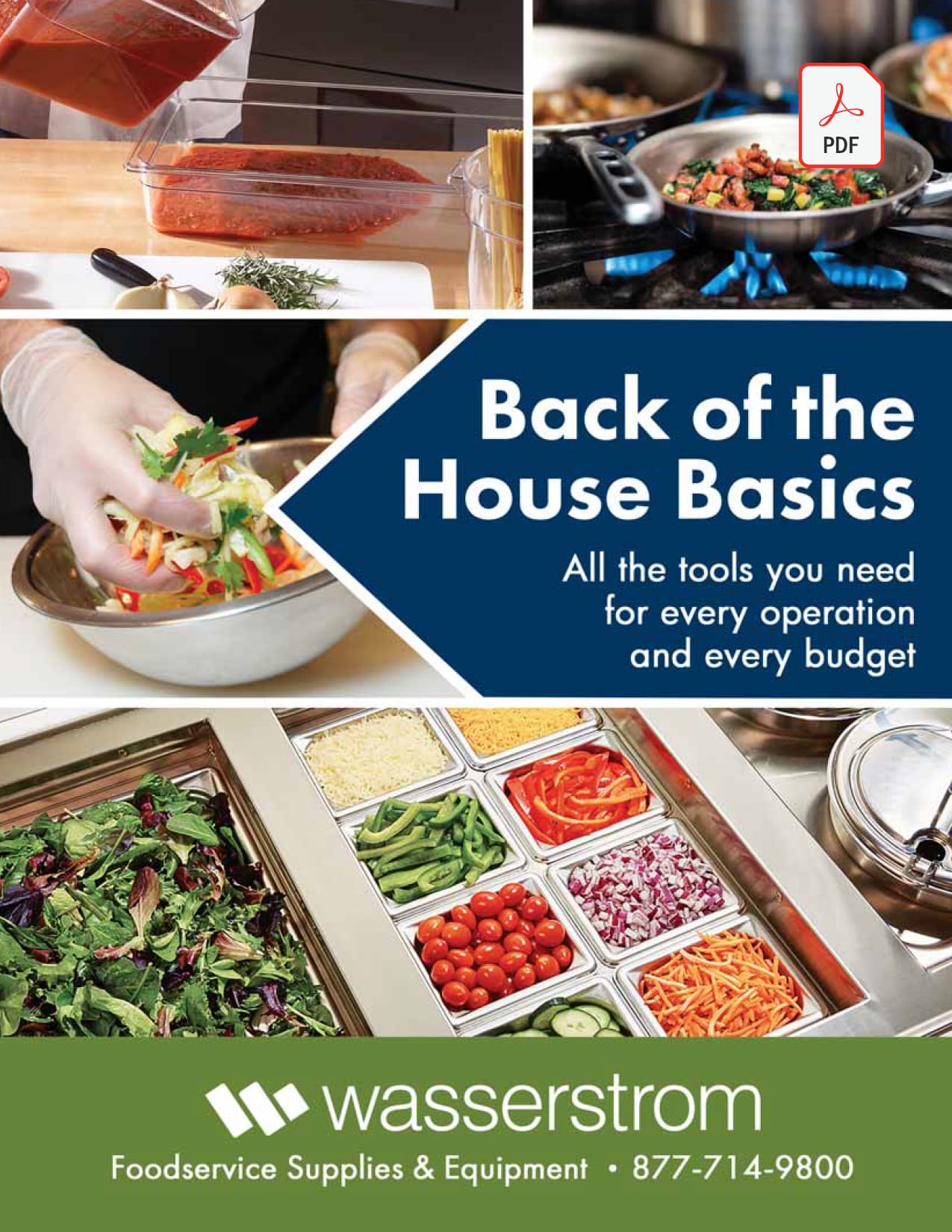 Cover of the catalag titled, back of the house basics
