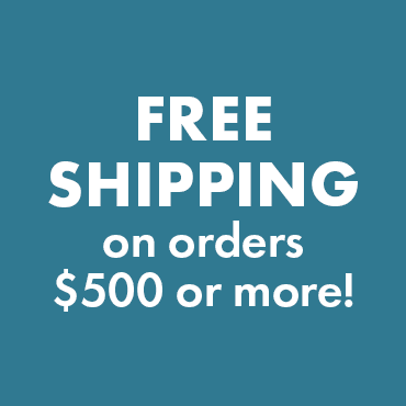 Free Shipping on orders over $500