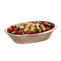 Eco-Products EP-SB48 48 oz. Clear Compostable Plastic Salad Bowl with Lid -  150/Case