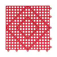 BarProducts.com Interlocking Shelf Mats Red