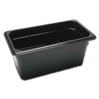 Third Size Black Food Pan