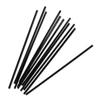 Black Straws, Wrapped Black Straws, Large Black Straws