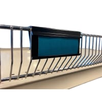 Chrome-Plated Shelving Accessories and Labels