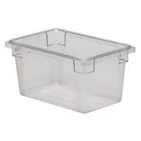 Cambro Camwear 26 x 18 x 6 Yellow Polycarbonate Food Storage Box with  Lid and 5 Deep Colander