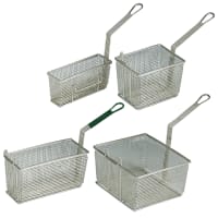13 x 12 1/4 x 5 3/8 Fryer Basket with Front Hook