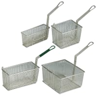 Yescom Commercial Deep Fryer Baskets with Handle & Front Hook