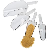 Choice 24 oz. Clear Plastic Utility Scoop