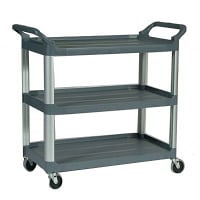 UC452523 - Bin Top 2 Shelf Utility Cart 45 x 25 - Gray