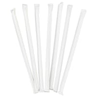 Choice 8 1/2 Colossal Black Wrapped Straw - 1600/Case