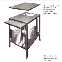 Use the open style equipment stand with the SteamChef&trade; 3 and SteamChef&trade; 6 countertop convection steamers &lpar;Items 808217 and 871497&rpar;.