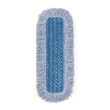 Rubbermaid HYGEN FGQ82000BL00 11 Blue Microfiber Hook & Loop Wet Mop Pad