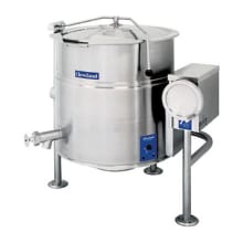This Cleveland Range kettle has welded in heating elements so it will not leak and a reinforced rim to prevent damage. The 50 psi steam jacket rating provides higher cooking temperatures. Ideal for simmering soups and stews.
