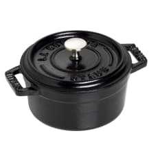 Staub 1103425 Black Cast Iron 13.25 Qt. Round Cocotte | Wasserstrom