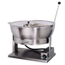 You can cook of to 15 gallons of soups, sauces and more using this Cleveland Range tilting skillet. The beaded cooking surface helps prevent sticking and is guaranteed not to warp. Cooking is easy with the adjustable thermostat.