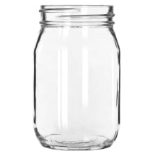 Libbey County Fair Glass Drinking Jars, 16.5-ounce, Set of 12