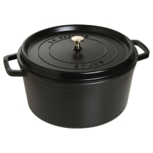 Staub USA 1101025 Black Matte Cast Iron 0.25 Qt Mini Round Cocotte