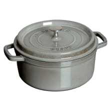Staub 1103425 Black Cast Iron 13.25 Qt. Round Cocotte | Wasserstrom