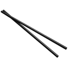 These black 7.75" paper straws are a great alternative to plastic straws and are better for the environment.