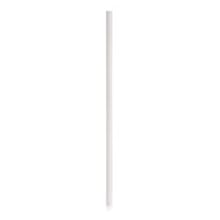 These white 7.75" paper straws are a great alternative to plastic straws and are better for the environment.