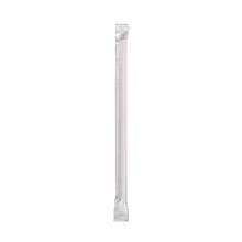 These white 7.75" paper straws are a great alternative to plastic straws and are better for the environment.