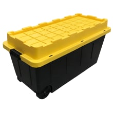 Centrex Plastics TOUGH BOX BLACK 5 GALLON BUCKET WITH YELLOW LID 5GTBXBKTBY