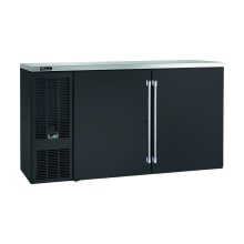 This 2-section 60-inch back bar refrigerator is expertly crafted and is commonly used in bars and restaurants. It provides ample storage space for bottled beverages, allowing bartenders to keep drinks chilled and easily accessible for serving.