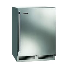 The HC24RS-SS-STK is an undercounter refrigerator with 5.3 cubic feet of interior space. It features two adjustable, vinyl-coated shelves for efficient loading, and its open-shelf design circulates air evenly to keep beverages or pre-made salads cool.