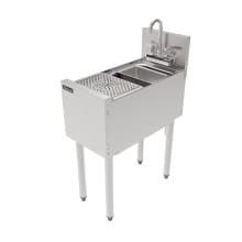 The Perlick TSF12PS-SR-STK is a versatile 12-inch bartender prep sink designed for commercial use, featuring durable stainless steel construction and a 6-inch backsplash for splash protection.