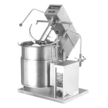 This Cleveland Range 12 gallon mixer &sol; kettle features precise, solid state electronic temperature controls so it heats evenly from all sides for consistent results. The splash&dash;proof tilting mechanism pivots for easy pouring of soups or batter.