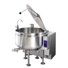 This Cleveland Range kettle heats from all sides providing even cooking results with no hot spots. It uses high energy steam for faster results and has precise temperature control from simmering to boiling.