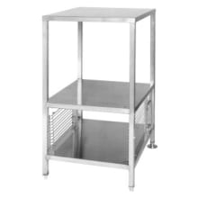 This stand will hold the Cleveland Range SteamCraft&reg; steamers: &lpar;2&rpar; 21CET8 or &lpar;1&rpar; 21CET8 and &lpar;1&rpar; 21CET16 or &lpar;2&rpar; 21CET16 steamers.