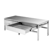 This equipment stand is for mounting two table type kettles KDT&dash;3&dash;T, KDT&dash;6&dash;T, and KET&dash;3&dash;T &lpar;Item 871311&rpar;, or one twin kettle TKET&dash;3&dash;T &lpar;Item 646754&rpar; or TKET&dash;6&dash;T &lpar;Item 172795&rpar;.