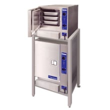 This Cleveland Range gas convection steamer features KleanShield&trade; to collect and remove the condensate waste from the cooking compartment keeping it clean of impurities.
