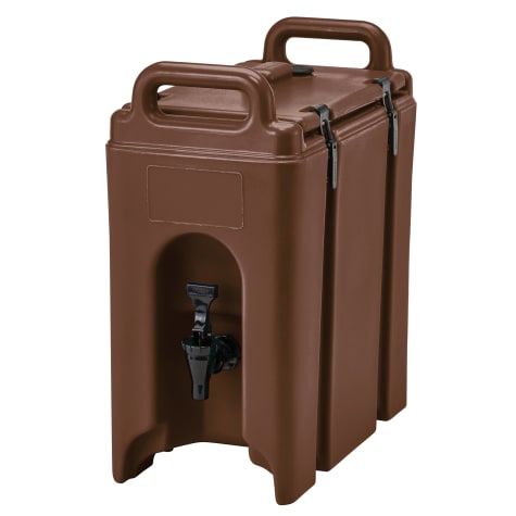 Cambro 250LCD131 Dark Brown 2.5 Gal Beverage Camtainer