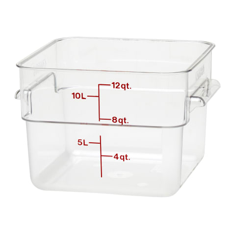 「*⋆❁*Cameron*❁⋆*～断捨離中」 Cambro 12SFSCW135 Clear Camwear CamSquare 12 Qt. Container