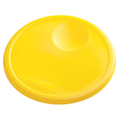 Rubbermaid 12, 18, and 22 Qt. Yellow Round Polyethylene Food Storage  Container Lid